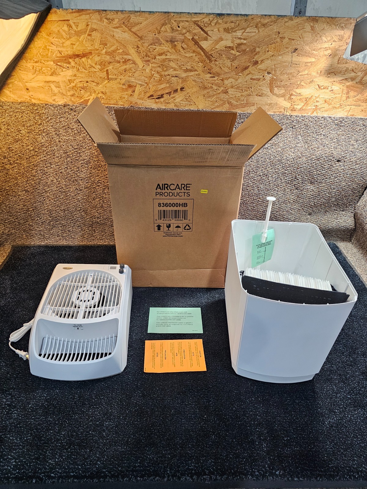 AIRCARE 836000HB Space-Saver Evaporative Whole House Humidifier 2,300 sq ft