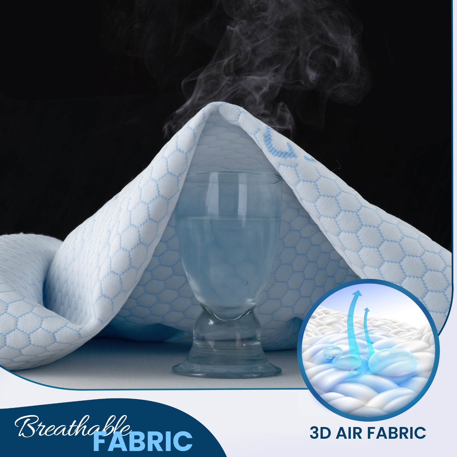 Cooling Mattress Protector Deep Pocket Waterproof Breathable Fitted Bed Cover