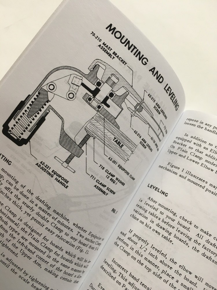 Drafting User Manual. BRUNING DRAFTING MACHINE. Elbow Drafter - Arm drafter.