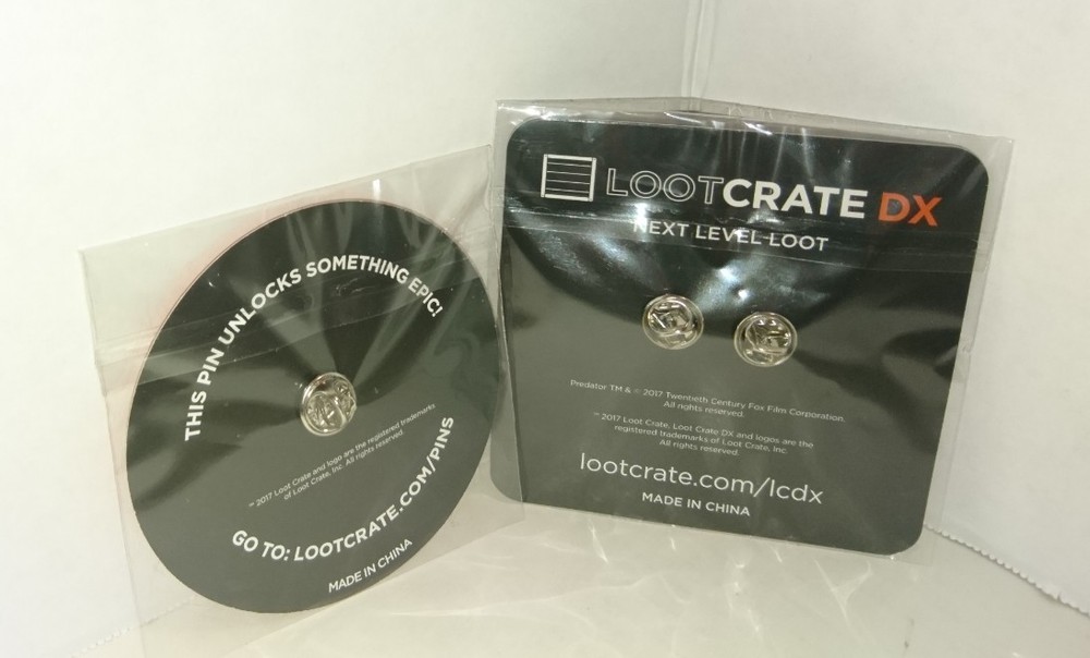 Loot Crate Pin March 2017 PRIMAL & Loot Crate DX Predator