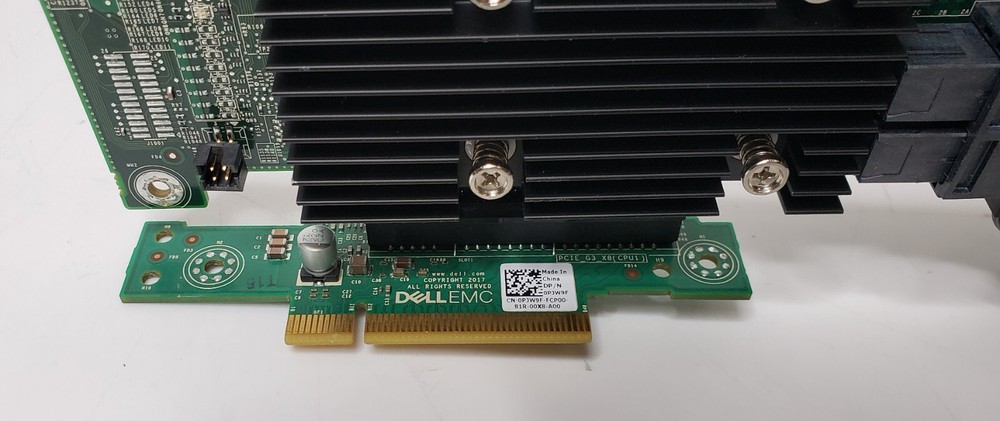 Dell 075D1H PERC H330 Raid Controller W/ Backplane Cables and Interconnect Board