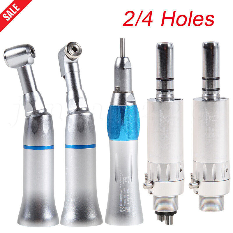 NSK Style Dental Slow Low Speed Handpiece Contra Angle Straight Motor 2/4 HOLES