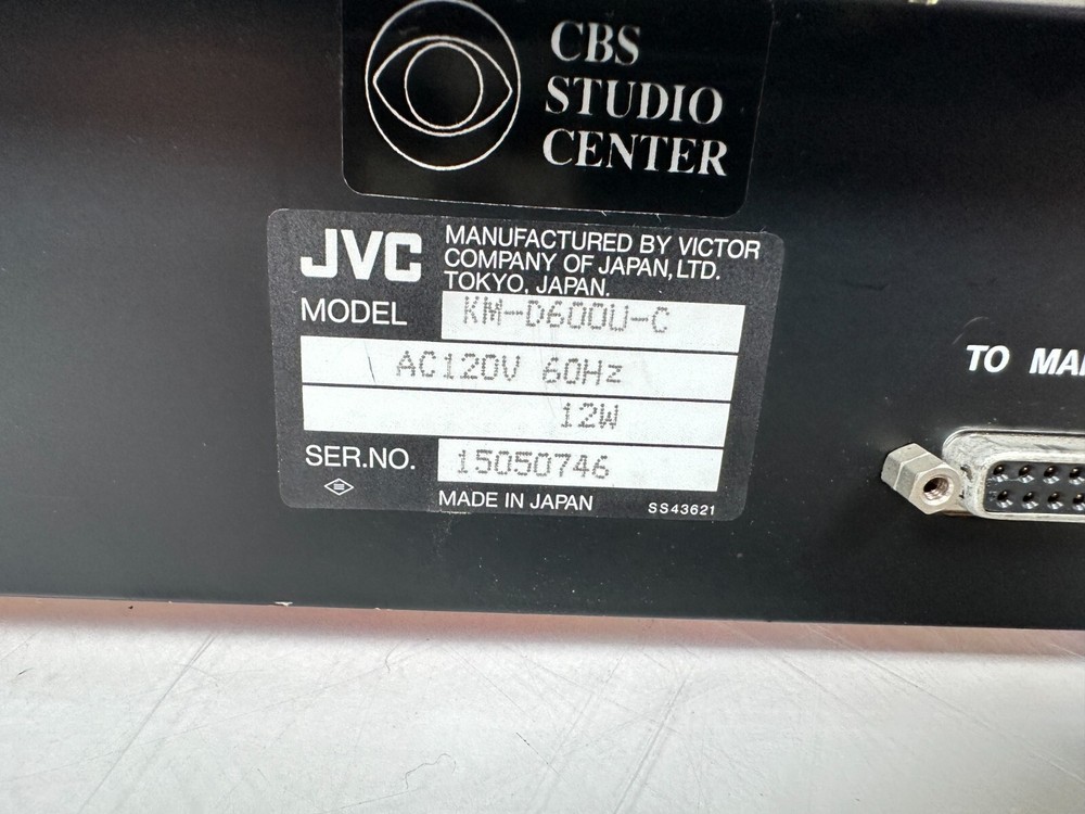 JVC KM-D600U Y/C Digital Special Effects Generator