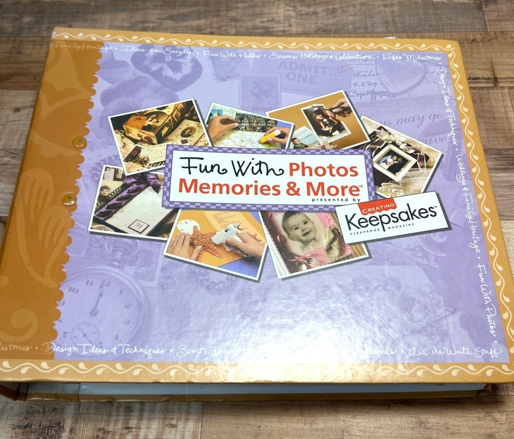Creating Keepsakes Fun With Photos Memories & More Binder Book Preowned