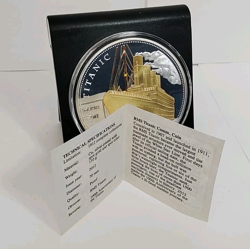 Titanic 100th Anniversary Coin. COA