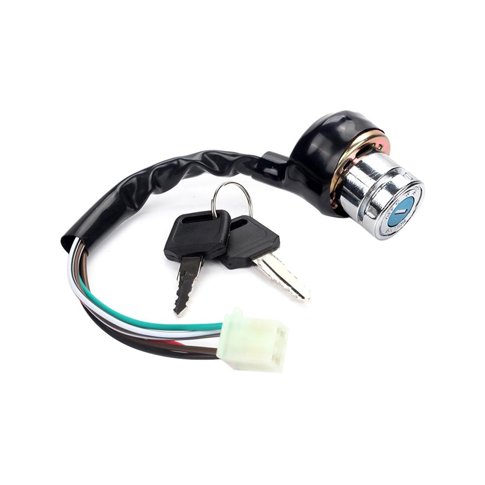 2 Keys Universal Motorcycle 6 Wire Ignition Starter Off/On/On Switch Lock