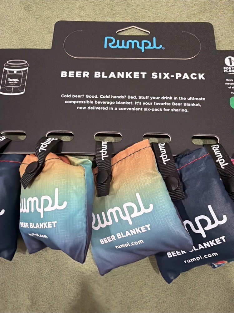 Rumpl Beer blanket / Bevy Sack Six Pack NEW