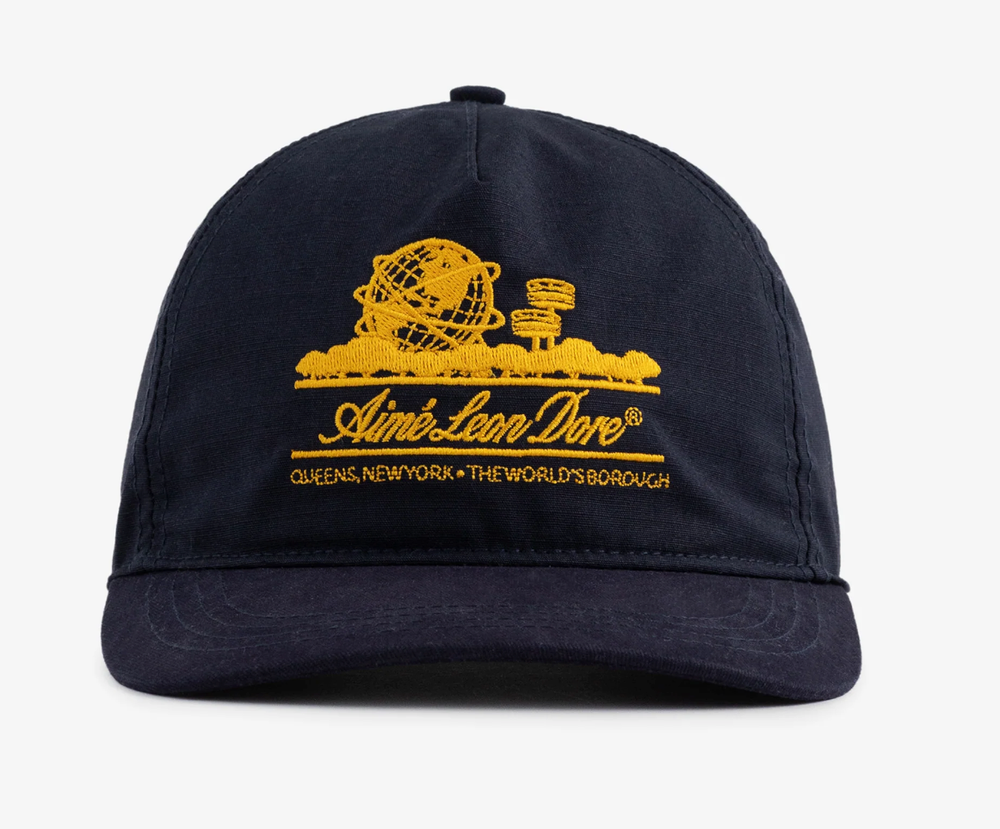 NEW AIME LEON DORE unisphere SnapBack hat cap in navy