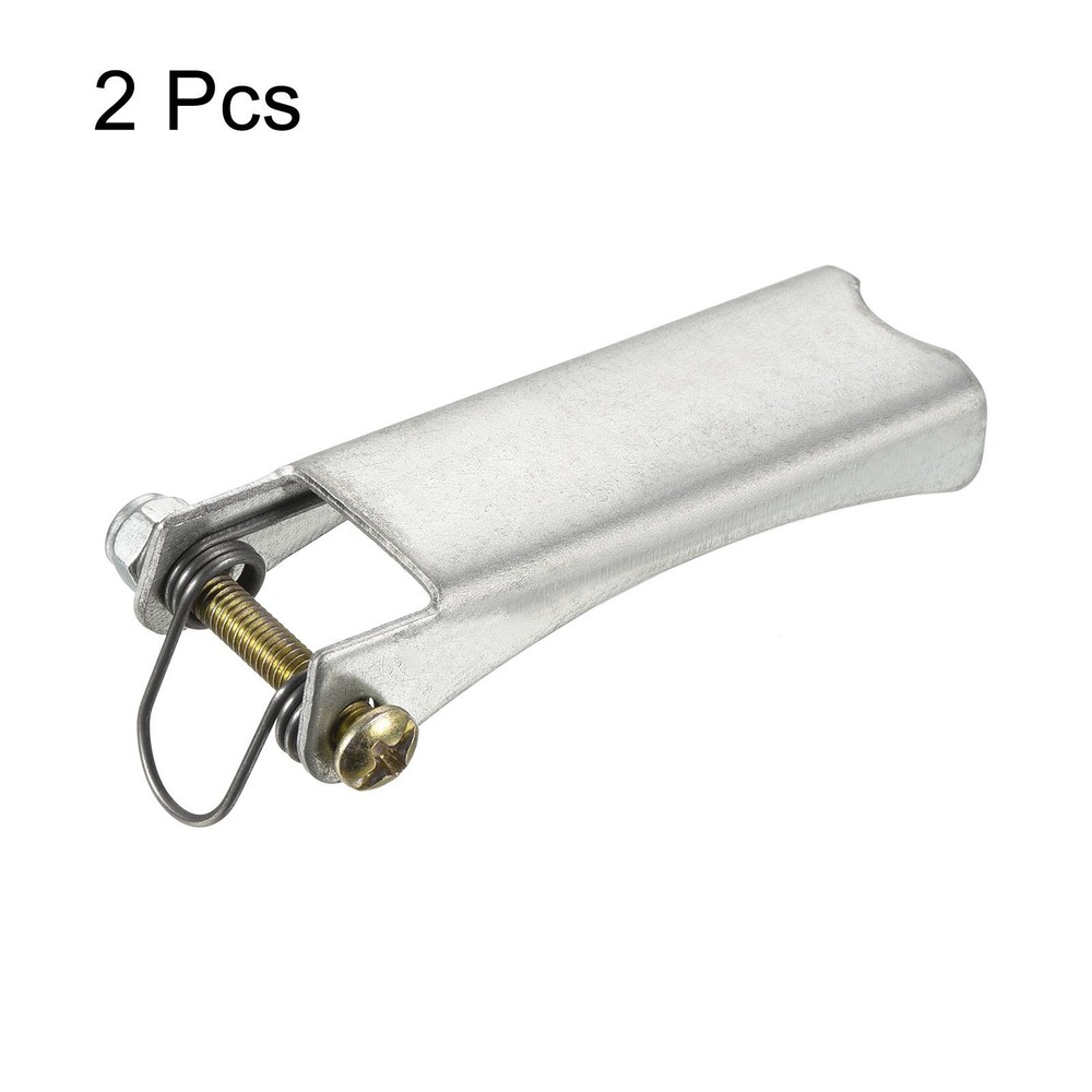 2pcs 2.5" Replacement Hooks Latch Metal Receiver Hitch for Trailer Silver