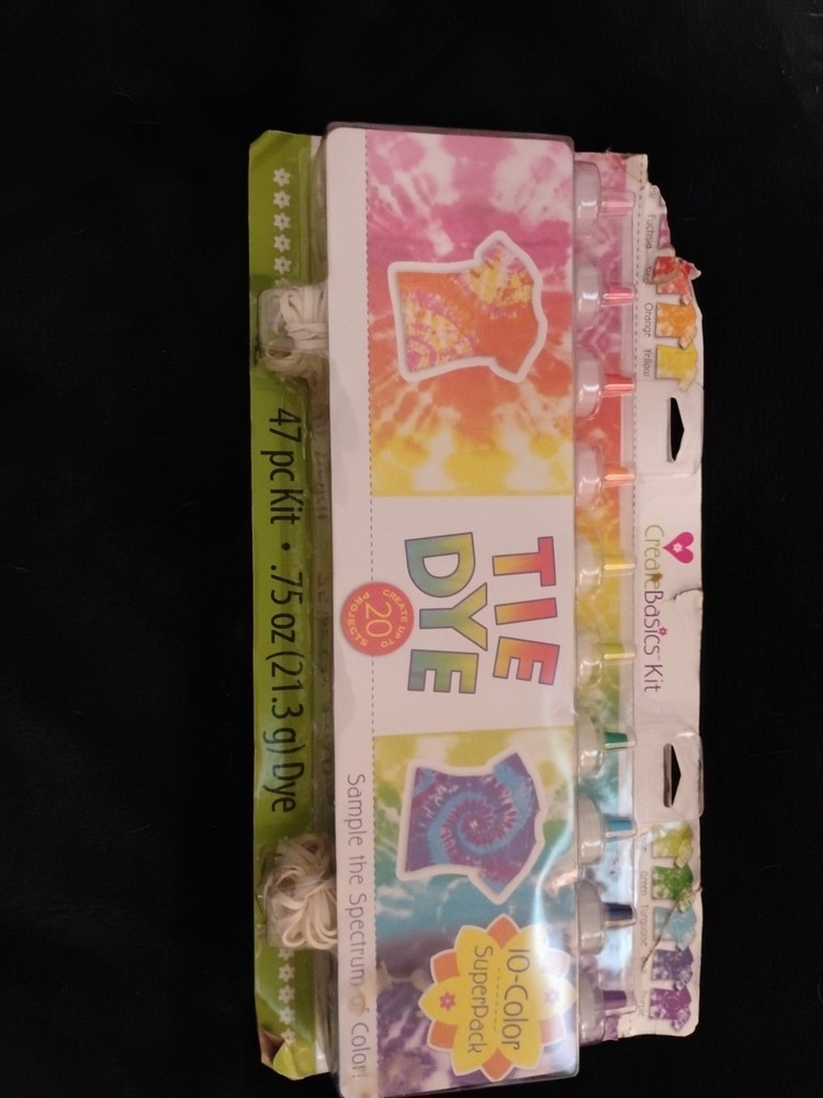 Create Basics Tie Dye Kit 10 Color Super Pack Makes a Great Gift NEW