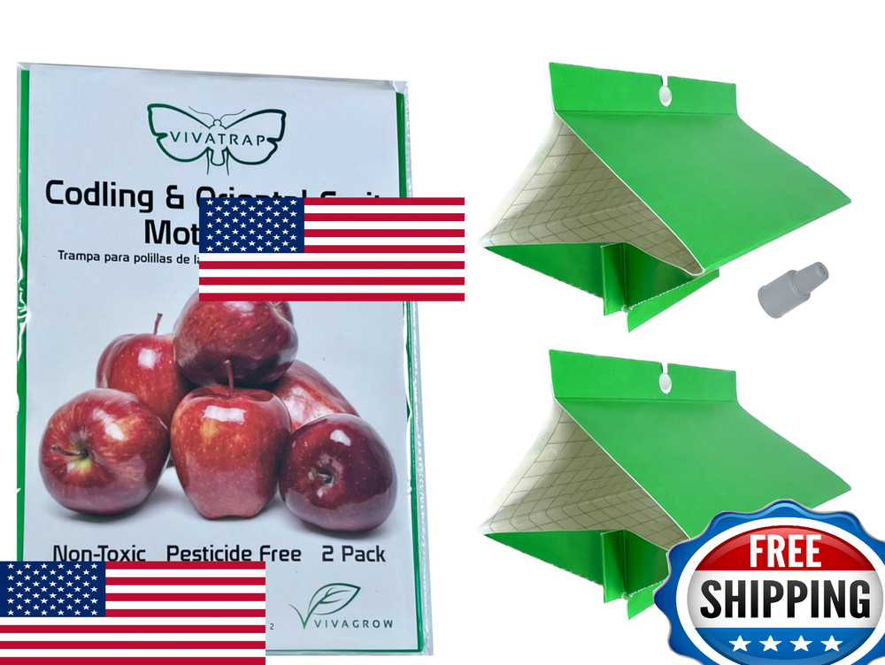 VivaTrap VT-106 Codling & Oriental Fruit Moth Trap Lure 2-Pack 8 Weeks