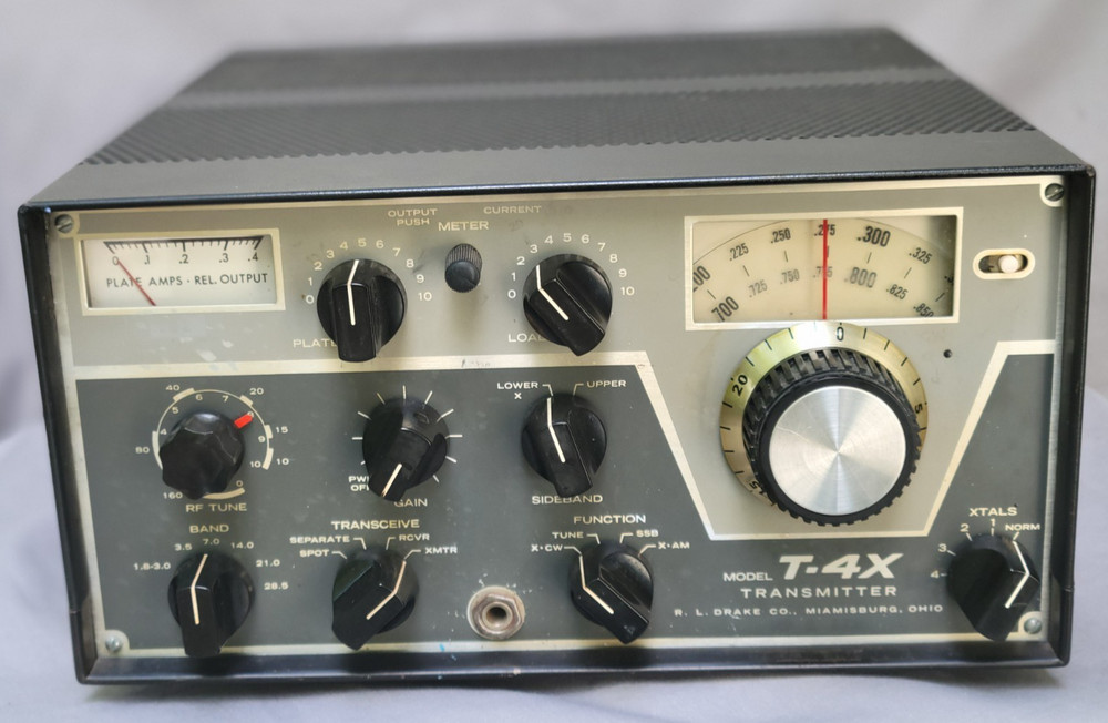 Drake T-4X Ham Radio Transmitter Powers Up, Nothing Else. Details Below