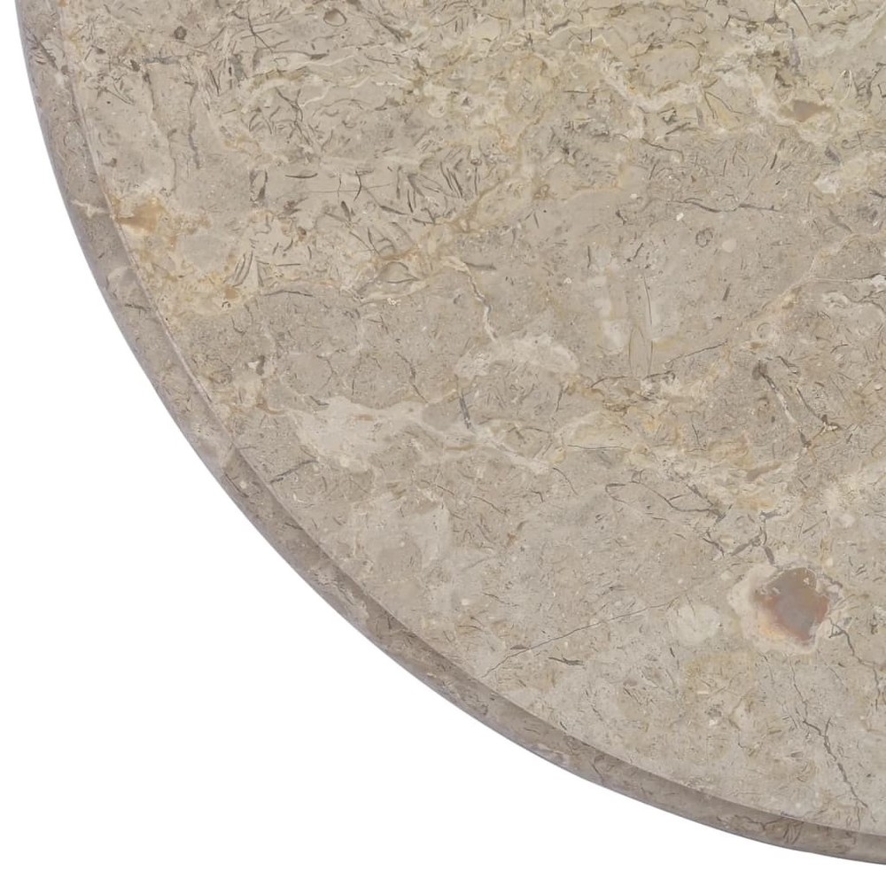 Table Top Gray Marble 23.6 in diameter Table Top Circular