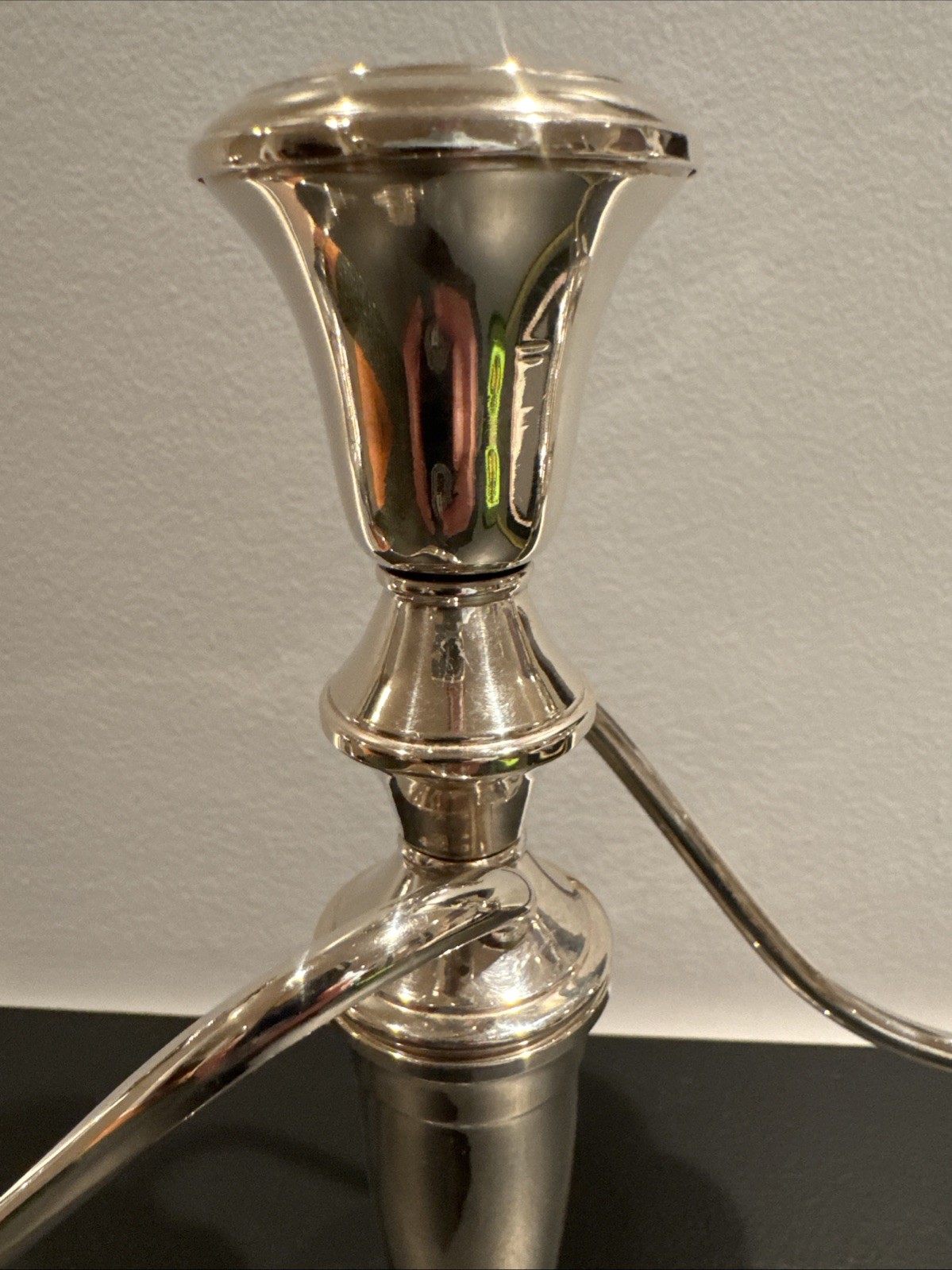 Frank Whiting Sterling Silver 3-Lite Candelabra 10” Vintage