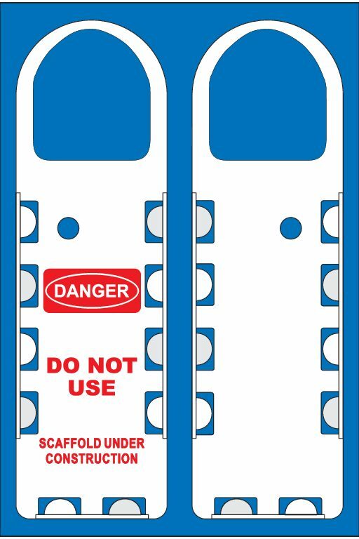 Narrow Scaffolding Tag Holder (QTY-5 per Pack)