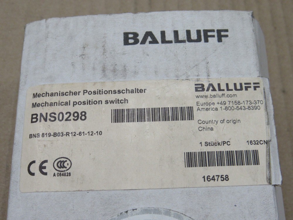 Balluff BNS0298 mechanical position switch BNS 0298
