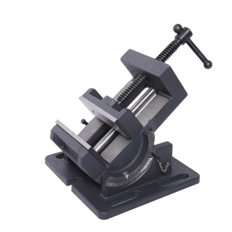 Inclined Bench Vise 0-90 Degrees Guide Rod Type Angle Vise Drill Table Vised