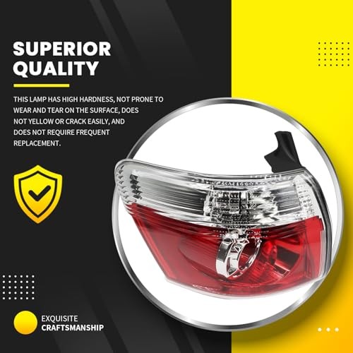 Left Tail Light Assembly W/Bulbs Compatible with 2007-2012 Acadia Driver Side