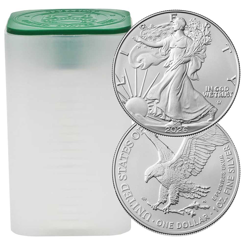 Roll of 20 - 2026 $1 American Silver Eagle 1 oz BU