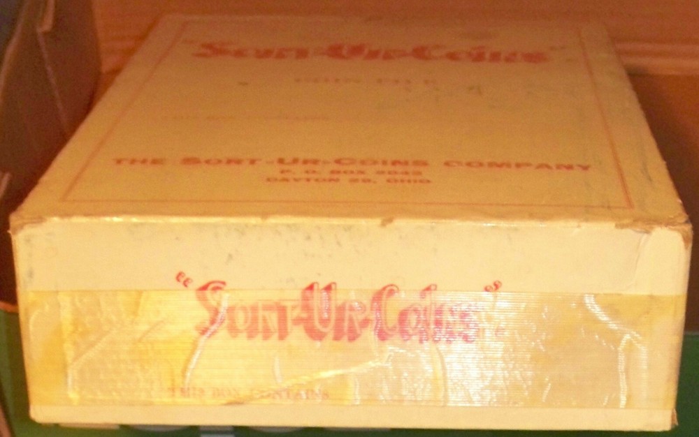 Sort Ur Coins coin file vtg with ALL 39 EMPTY original inner sorting boxes