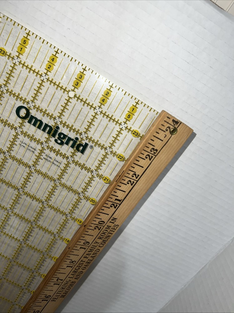 Omnigrid Omnigrip Ruler, 6 x 24” Clear Template.