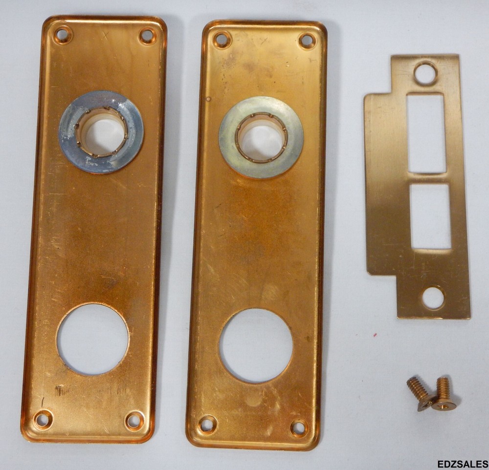 Vintage Russell Erwin Russwin Round Door Knobs w/ Mortise Lockset