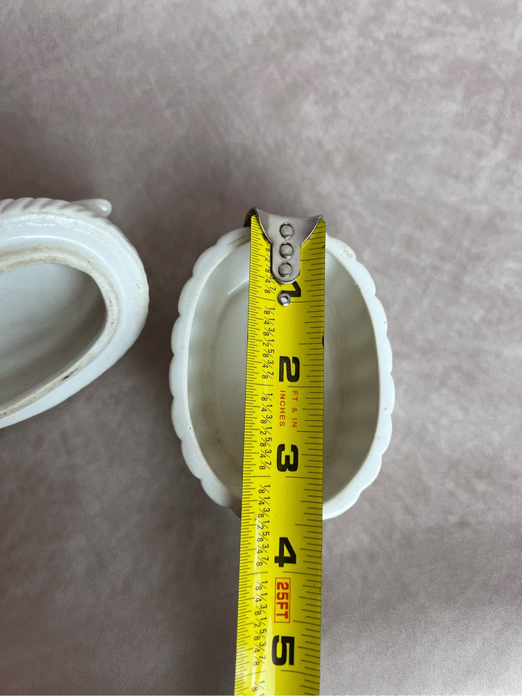 Vintage White Ceramic Duck Hen on Nest