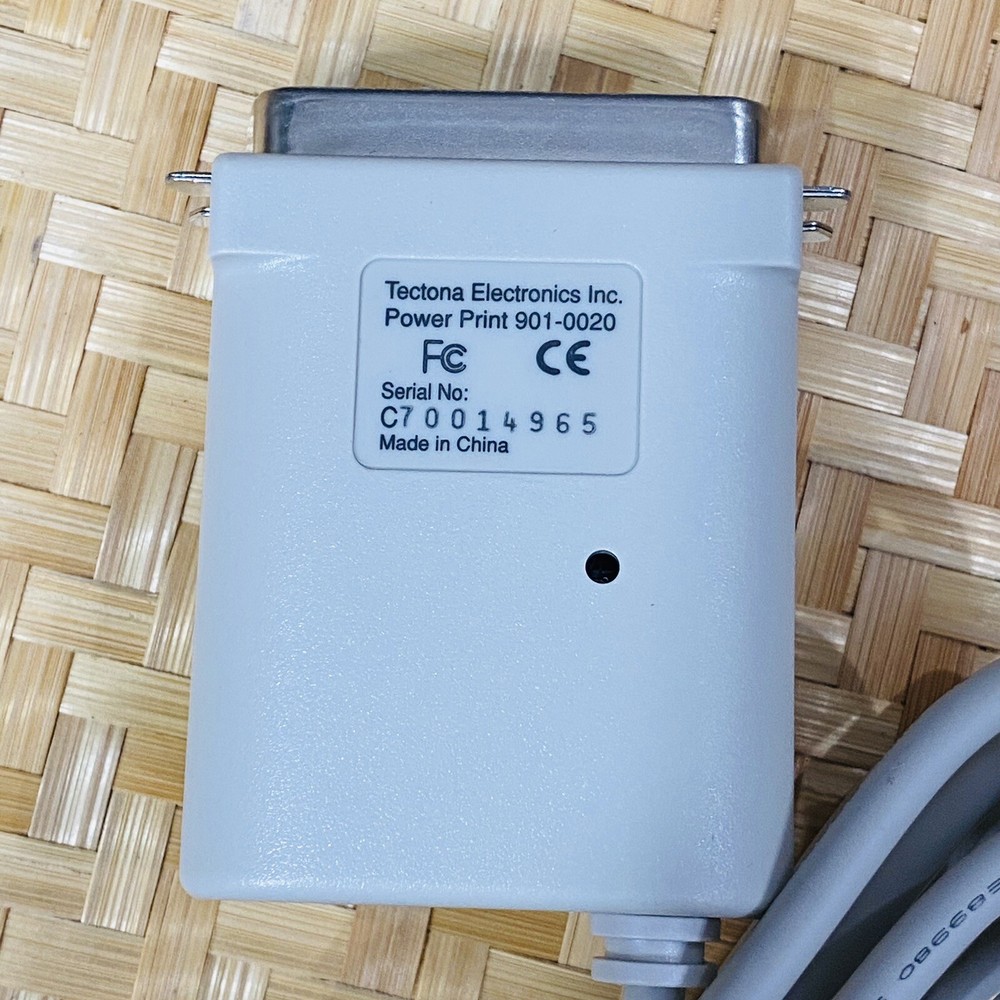 Vtg PowerPrint Infowave Cable PC printing from MAC Tectona Electronics 901-0020