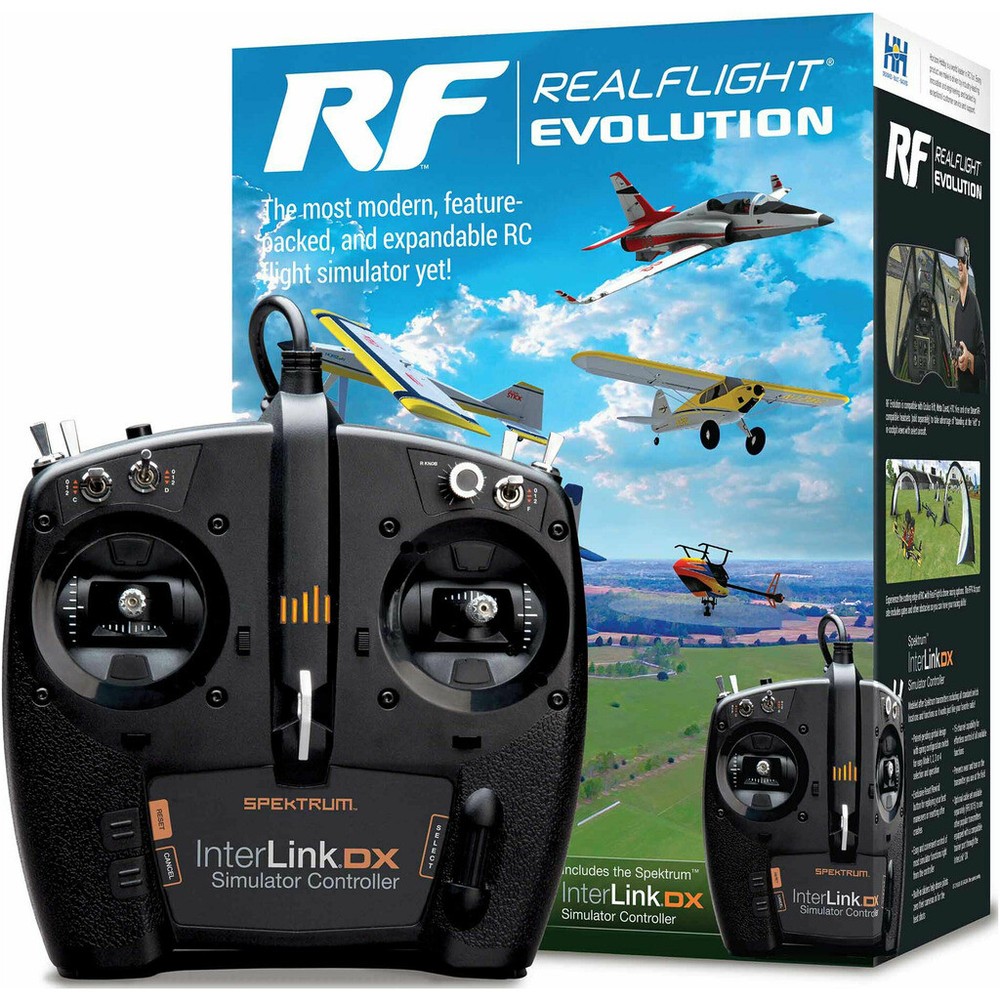 RealFlight 2000 Realflight Evolution RC Flight Sim W/ Interlink