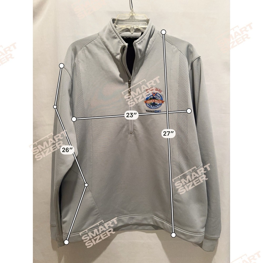 Callaway Pebble Beach Invitational 1/4 Zip Pullover Golf Jacket Medium M Gray
