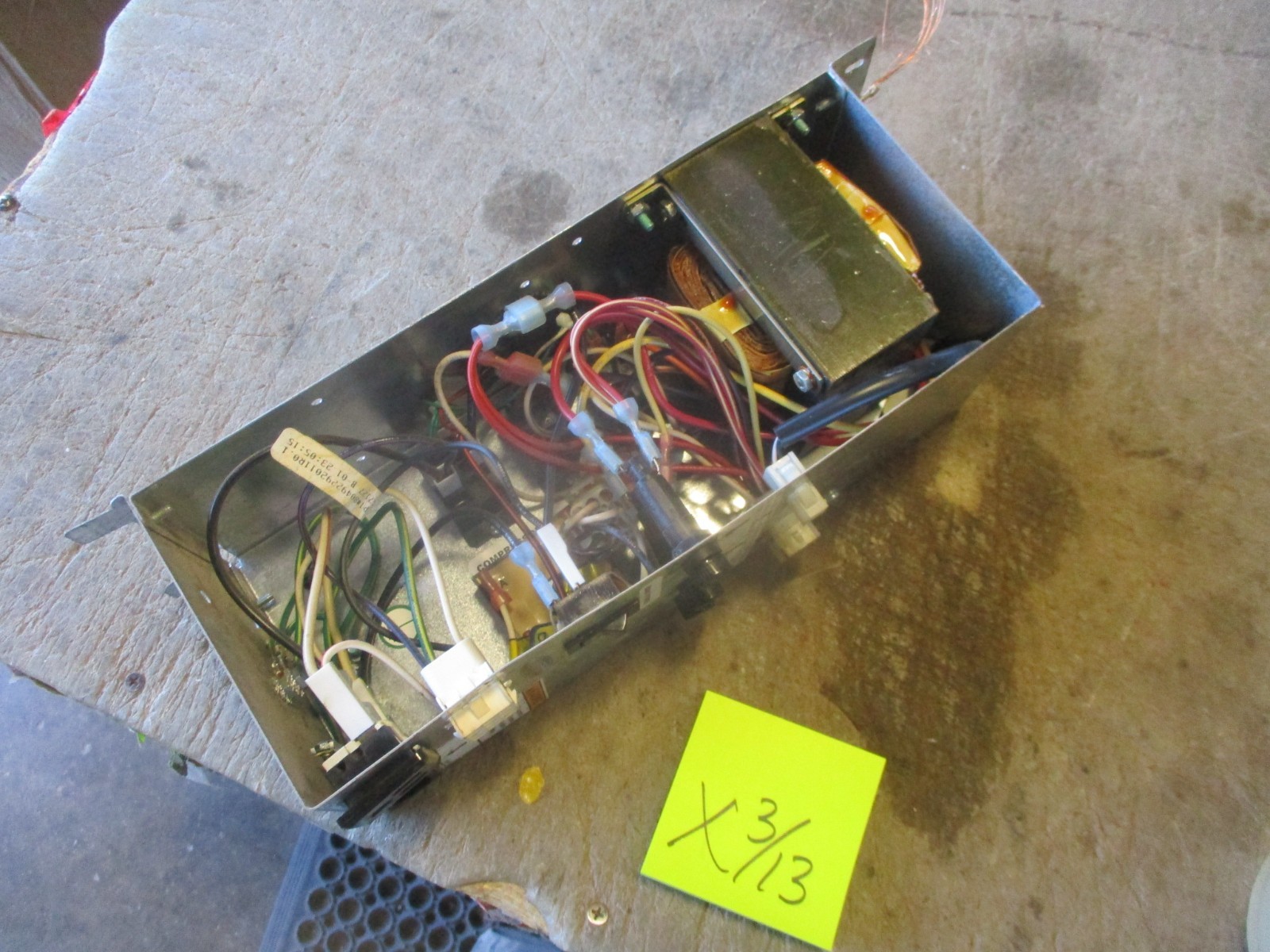 Used Power Supply Panel w/Transformer, Relays, Bev Max Dixie Narco Soda Machine