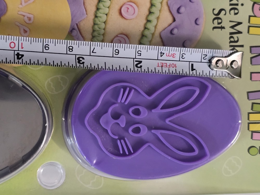 Wilton Easter Egg Push-N-Print Embossed Cookie Making Set 3 Design Disks