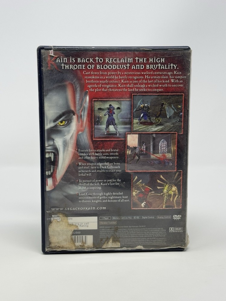 Blood Omen 2 (Authentic Case Only) for Sony PlayStation 2 *PS2* Ships Same Day