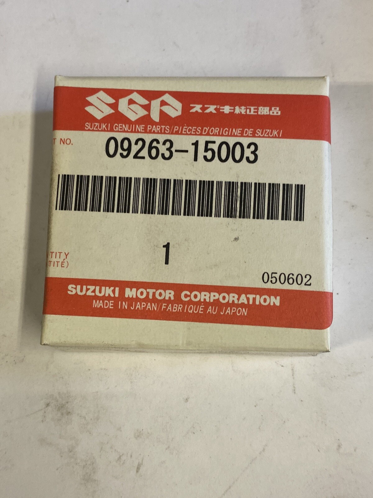 New Suzuki OEM Transmission Bearing 09263-15003