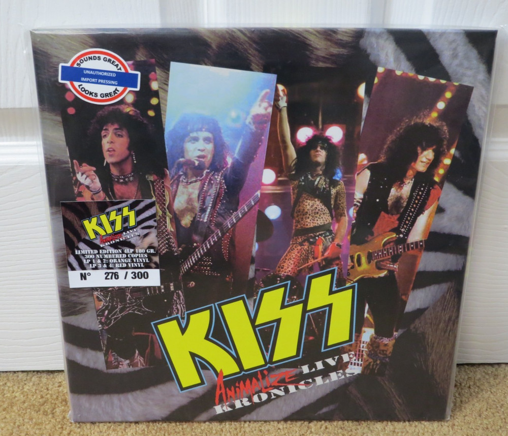 KISS ANIMALIZE LIVE KRONICLES 4LP BOX SET SEALED #276 / 300 COLORED VINYL