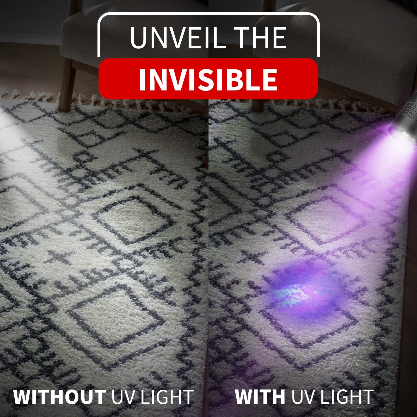 20PACK EDC UV Flashlight Pen Light 395nm Black Light for Pet Urine Detection