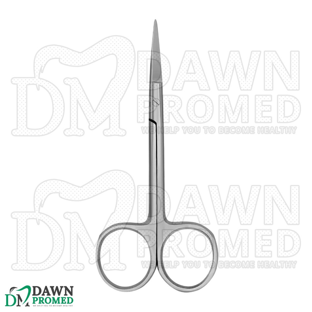 6 Pcs Iris Scissors 4.5″ Straight Round Pattern Dental Veterinary Surgical Set