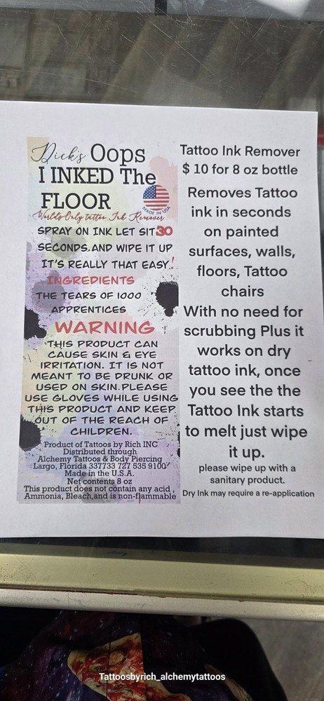 Dick’s Oops I Inked The Floor