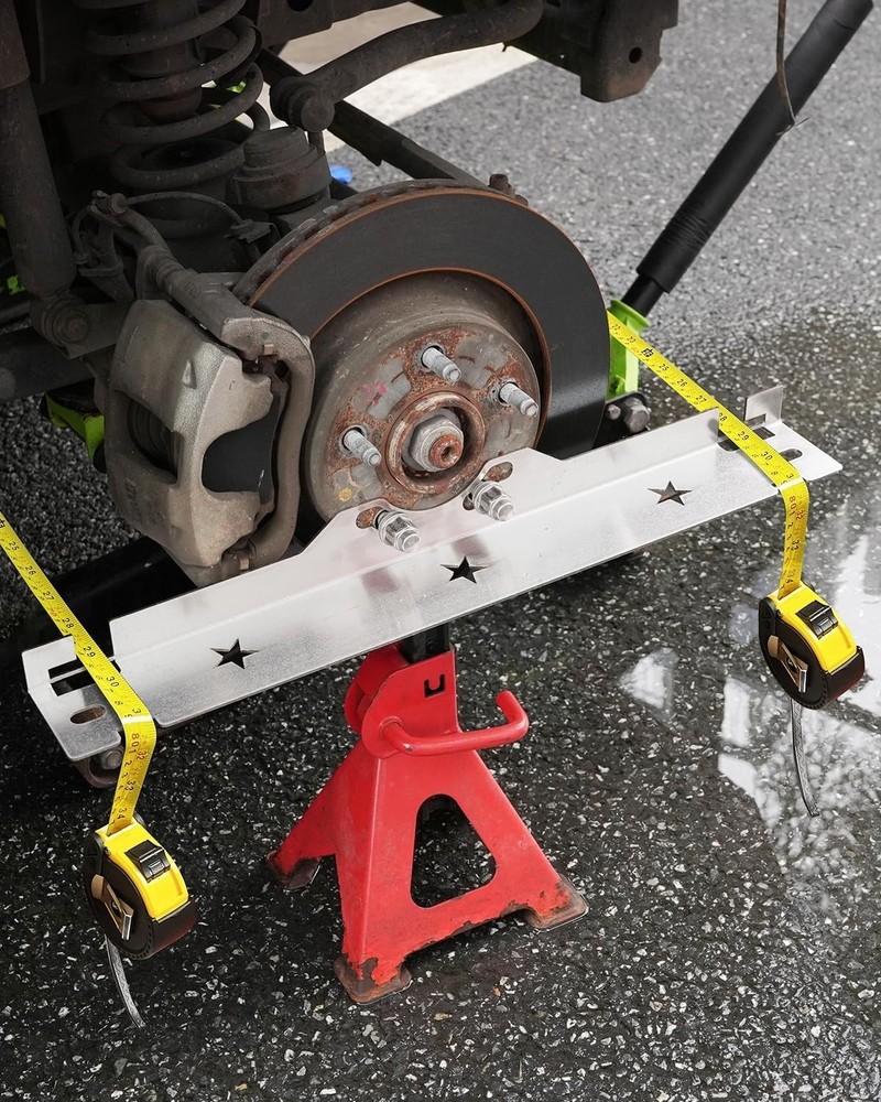 Stainless Steel Wheel Alignment Tool Plate - Secure Accurate Readings