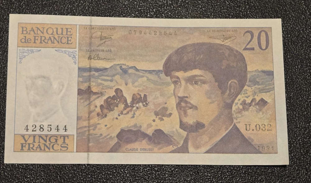 FRANCE 20 Francs 1991, Original UNC, Uncirculated,