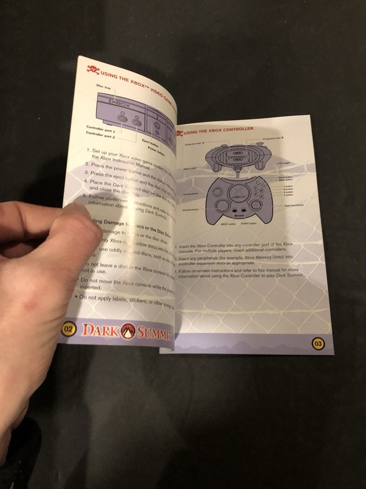 dark summit xbox Manual Only