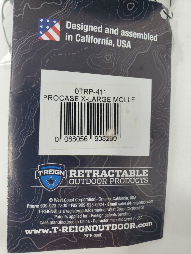 T-REIGN ProCase Rigid Nylon Case with Retractable Gear and Tether MOLLE...
