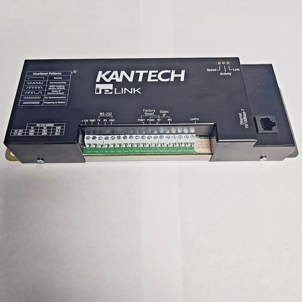 Kantech KT-IP IP Link to RS-232 Module USED