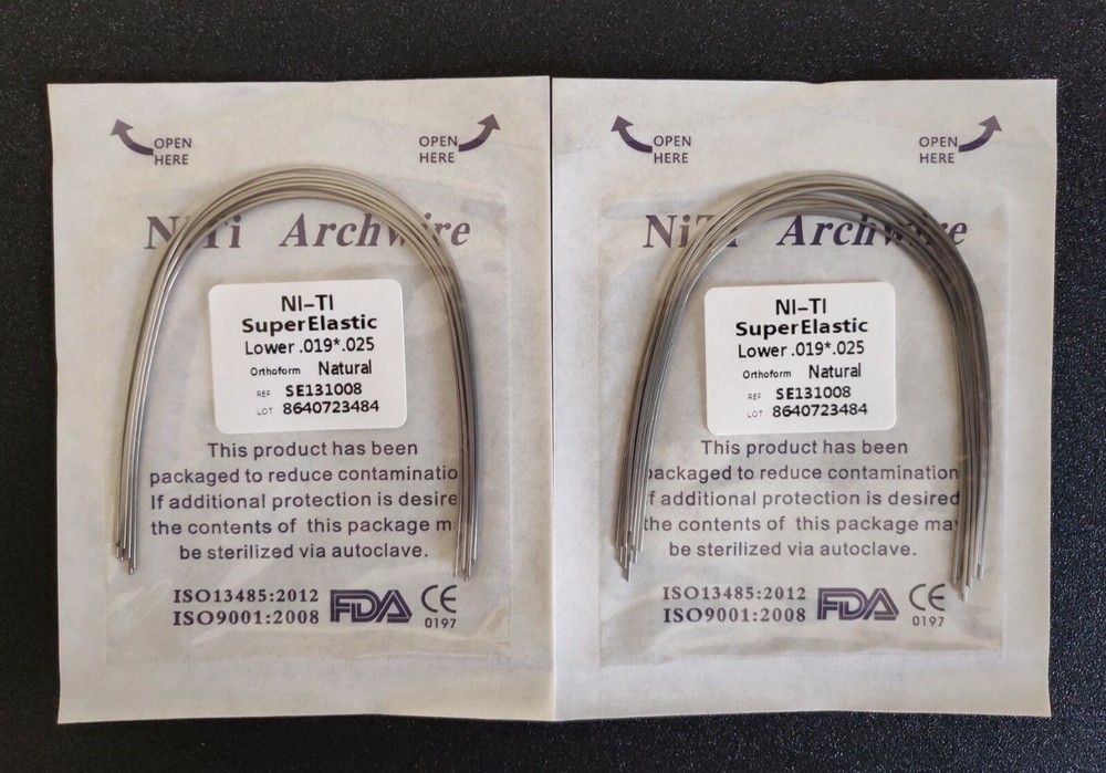 10Pcs Dental Super Elastic Niti Arch Wire Rectangular Bows Arcs Natural Form