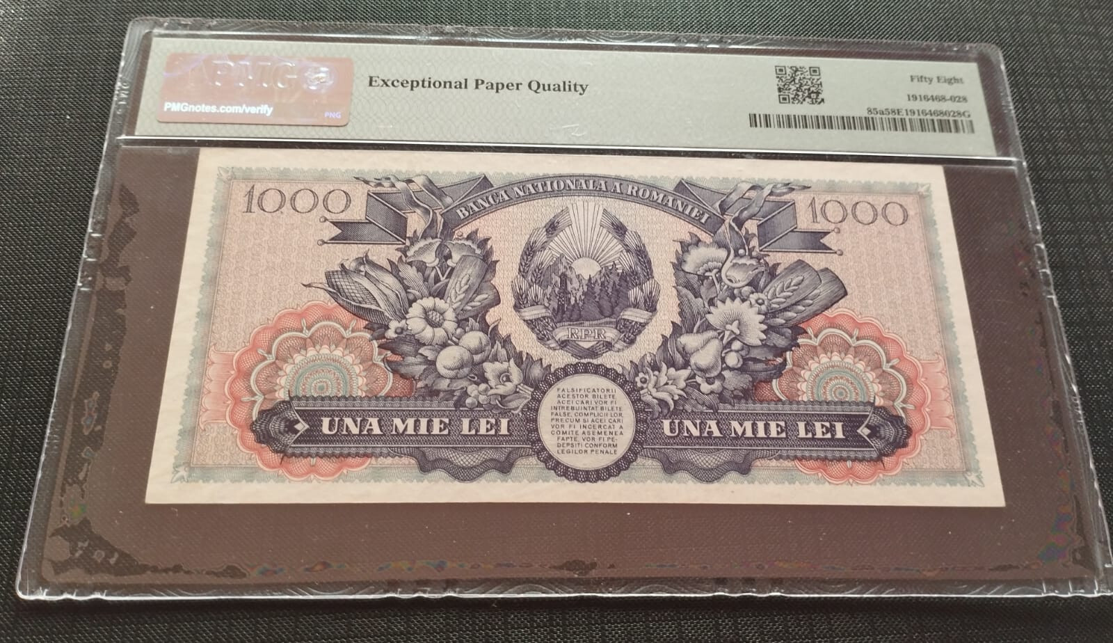 ROMANIA BANCA NATIONALA 1000 LEI 1948 P85a