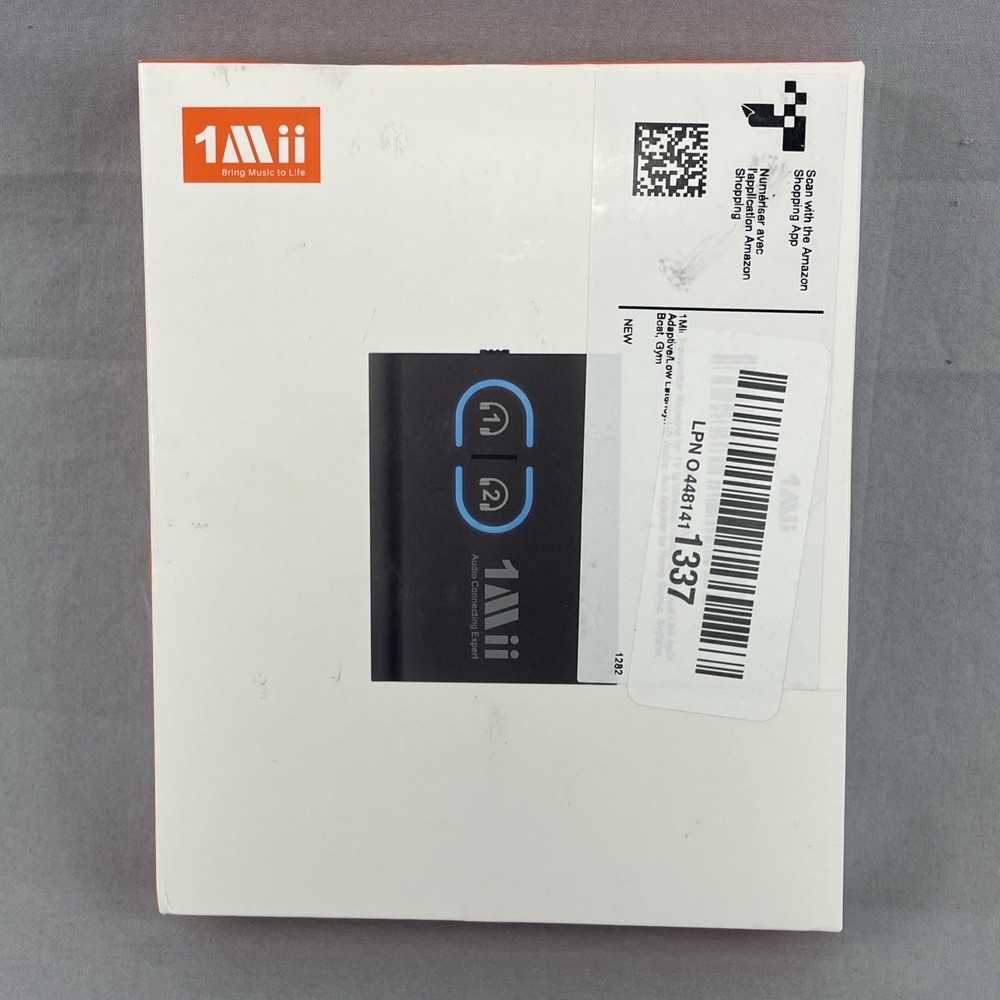 1Mii Transmitter Receiver Bluetooth 5.3 ML300 B0305 Black - New Open Box