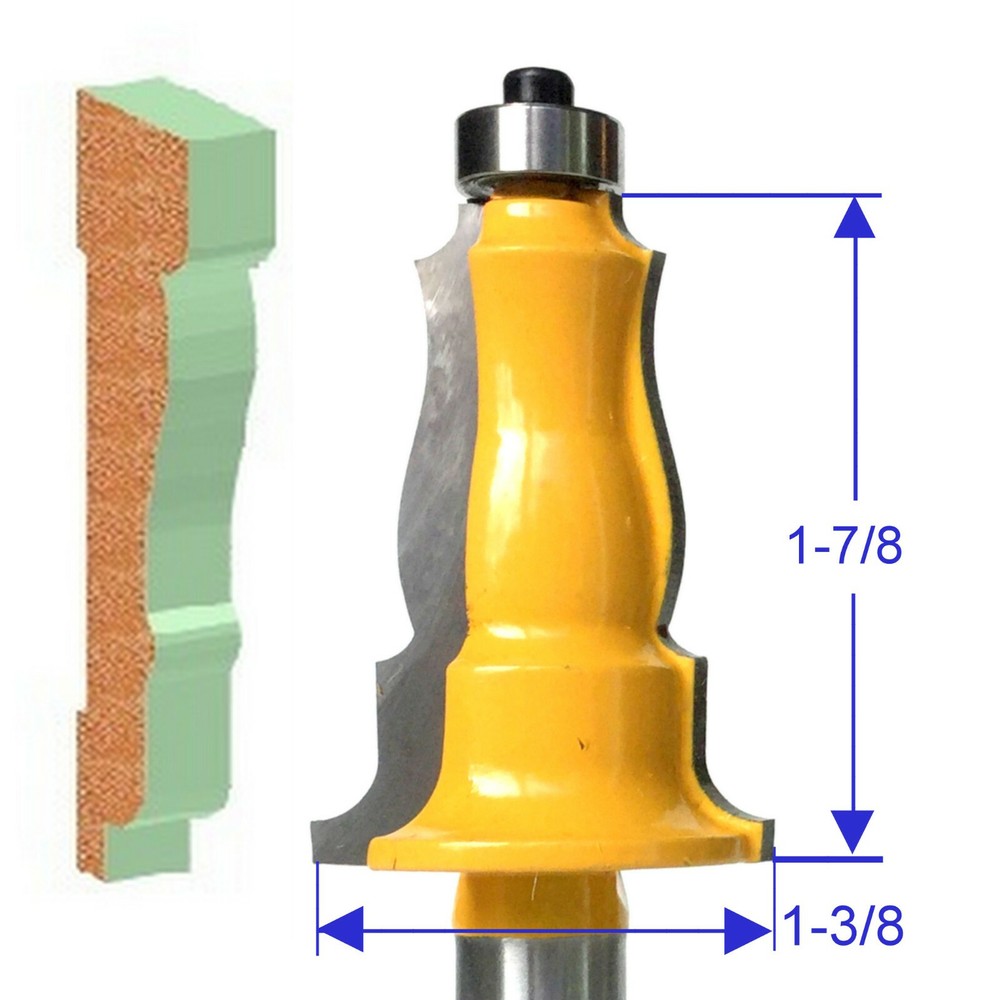 1 PC 1/2" SH Architectural Molding Base-B Router Bit sct-888