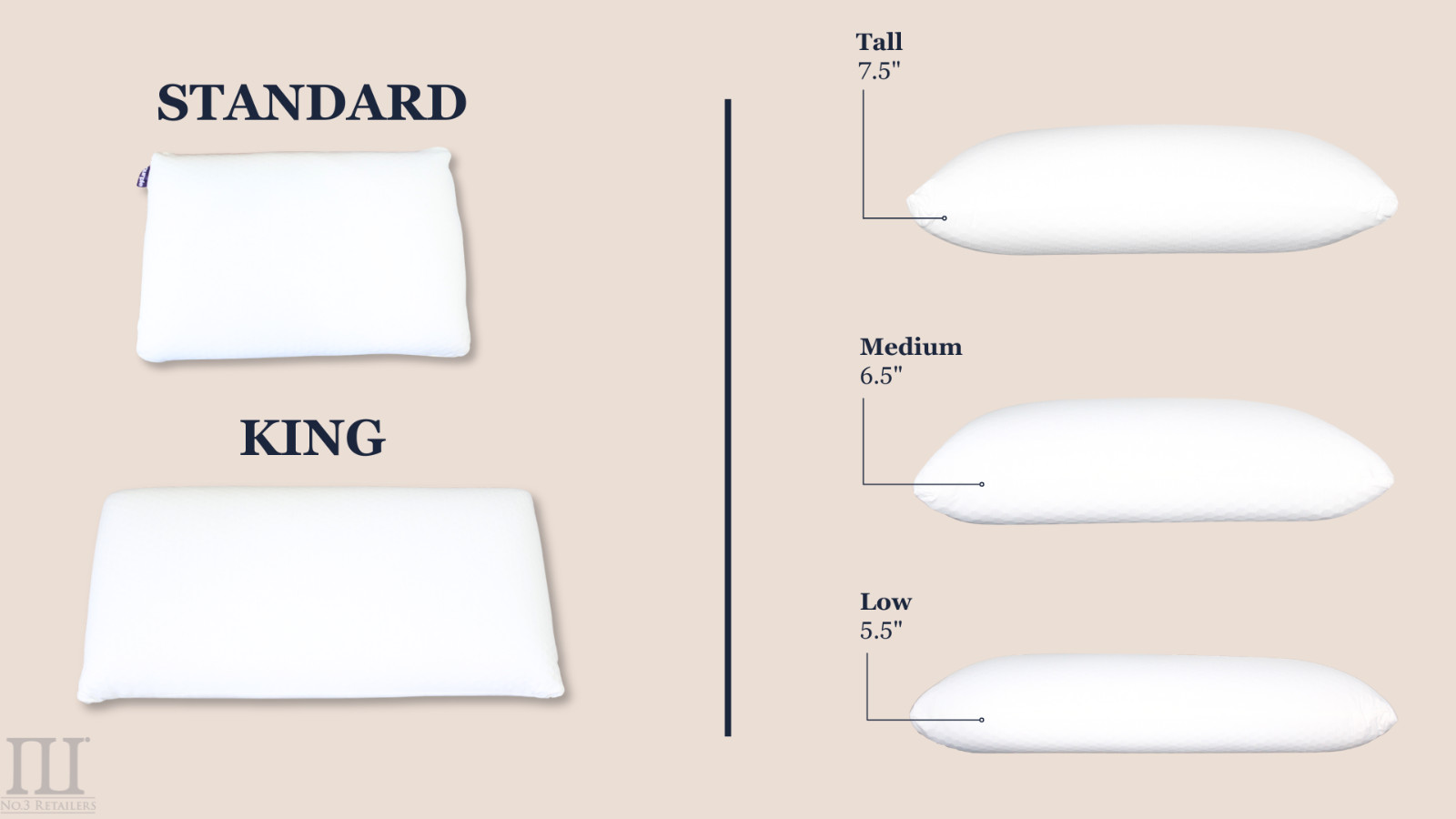 Purple Harmony Pillow The Greatest Ever Invented, King, Low / Medium / Tall Size