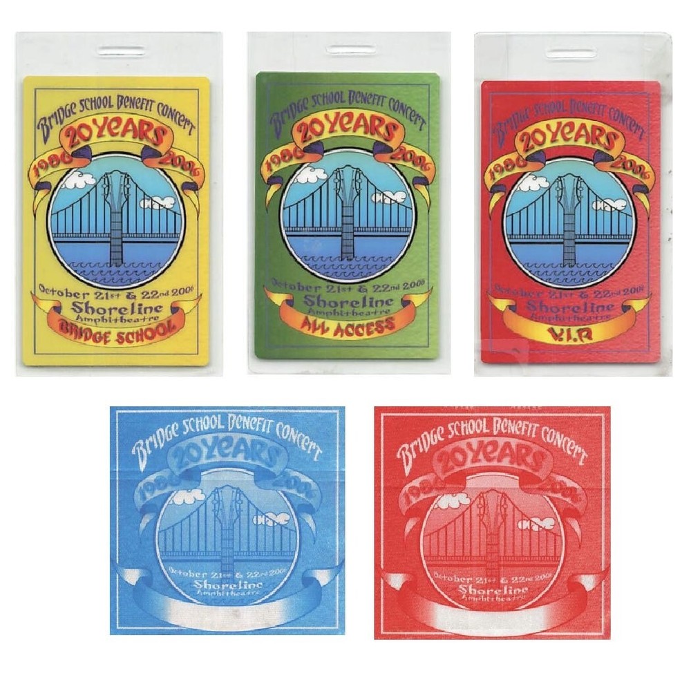 20th Annual Bridge School Benefit Backstage Pass  2006 Bundle 1