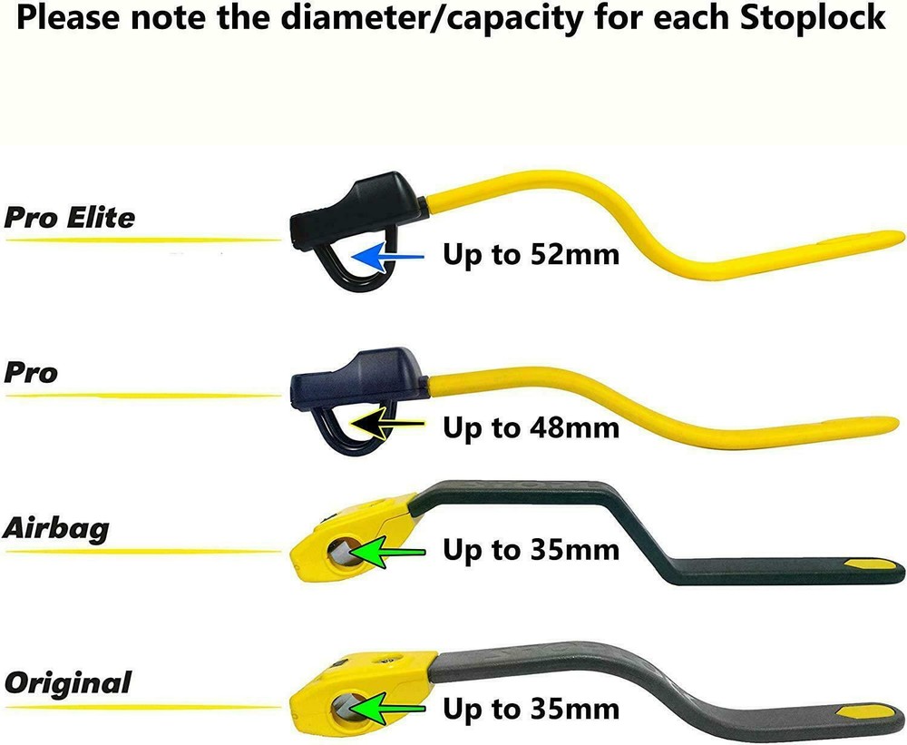 Stoplock Steering Wheel Immobiliser Lock Pro Maximum Security Clamp Anti Theft